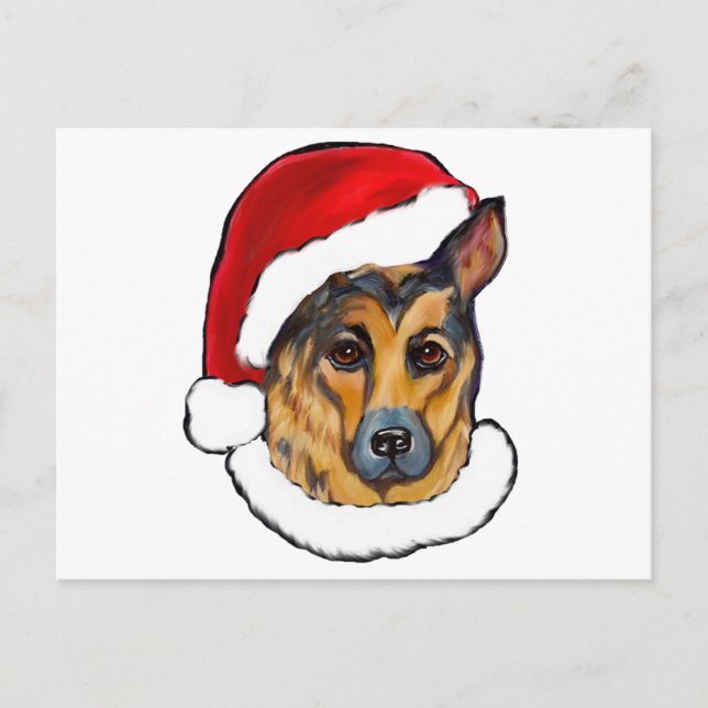 DEUTSCHE SHEPHERD POSTKARTE (Vorderseite)