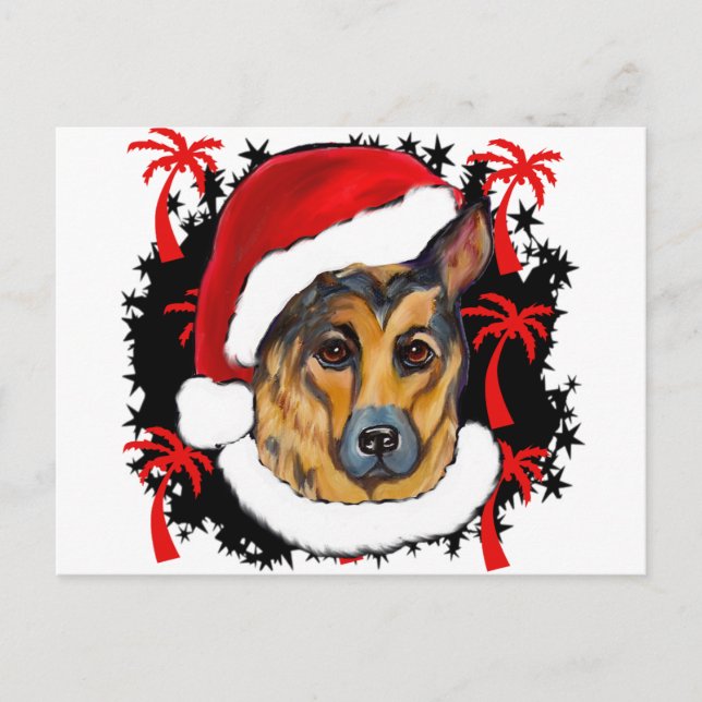 DEUTSCHE SHEPHERD POSTKARTE (Vorderseite)