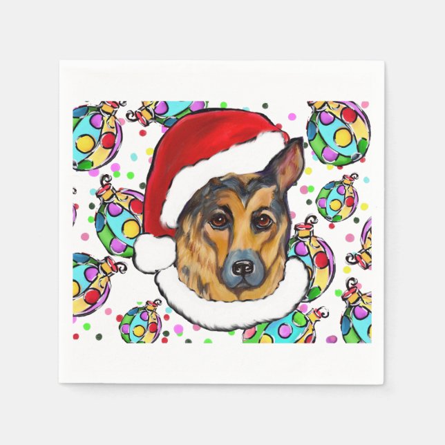 DEUTSCHE SHEPHERD SERVIETTE (Vorderseite)