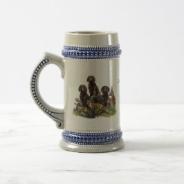 Deutsche Spaniels ( Deutscher Wachtelhund ) Bierglas
