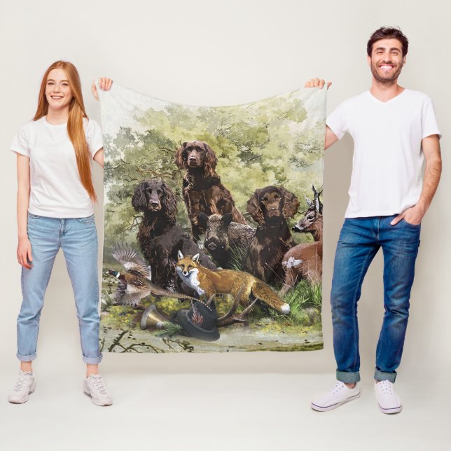 Deutsche Spaniels ( Deutscher Wachtelhund ) Fleecedecke (Beispiel)