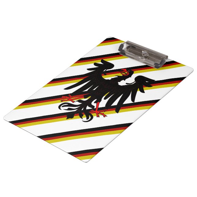Deutsche Streifenflagge Klemmbrett (Schrägansicht)