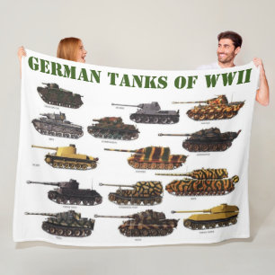 DEUTSCHE TANKS DES Zweiten Weltkriegs Fleecedecke