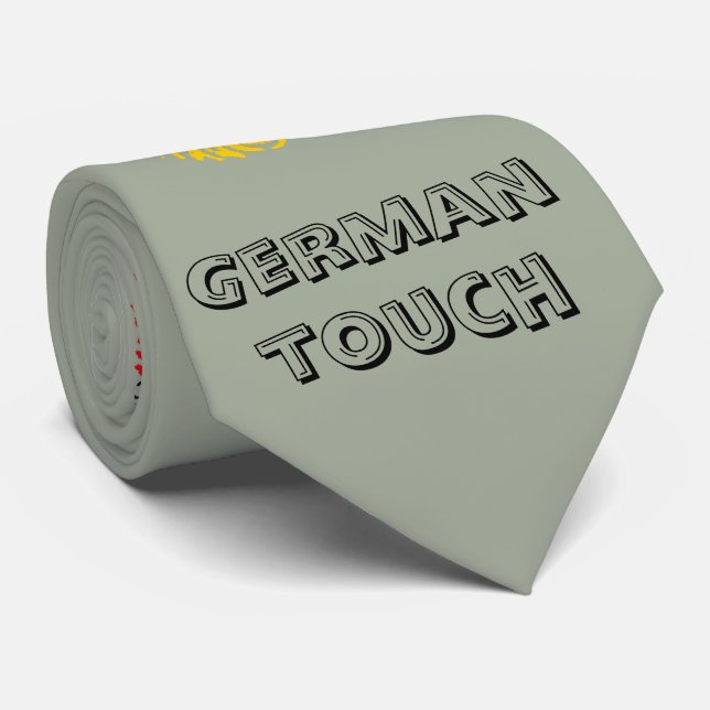 Deutsche Touchfingerabdruckflagge Krawatte (Gerollt)
