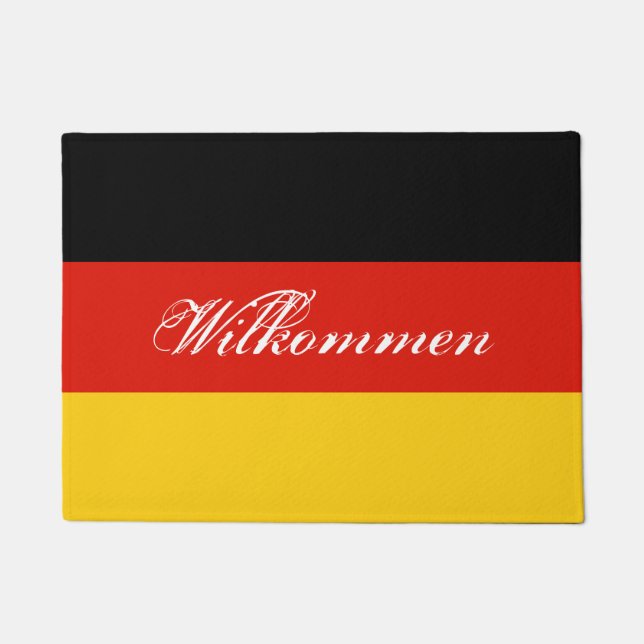 Deutsche Türmatte mit Deutschland Begrüßungstext (Vorderseite)