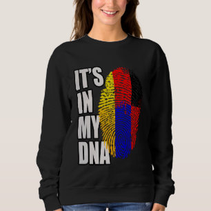 Deutsche und armenische DNA-Erbeflagge Sweatshirt