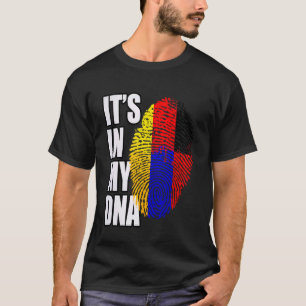 Deutsche und armenische DNA-Erbeflagge T-Shirt