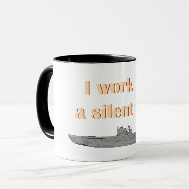 Deutsche Unterwasserstille Introvert Tasse (Vorderseite Links)