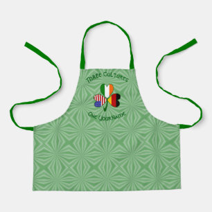 Deutsche USA-Flaggen Shamrock Personalisierte Kind Schürze