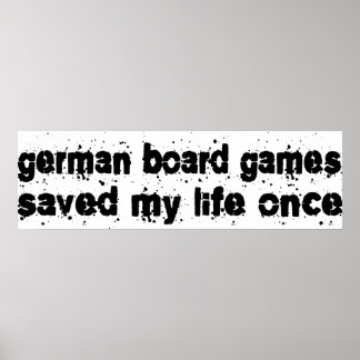 Deutsche Vorstandsspiele haben einmal mein Leben G Poster