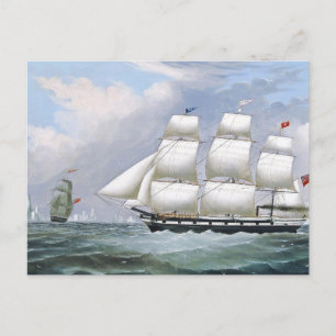 Deutsche Walfangschiffe Diana & Anne 1800er Postkarte
