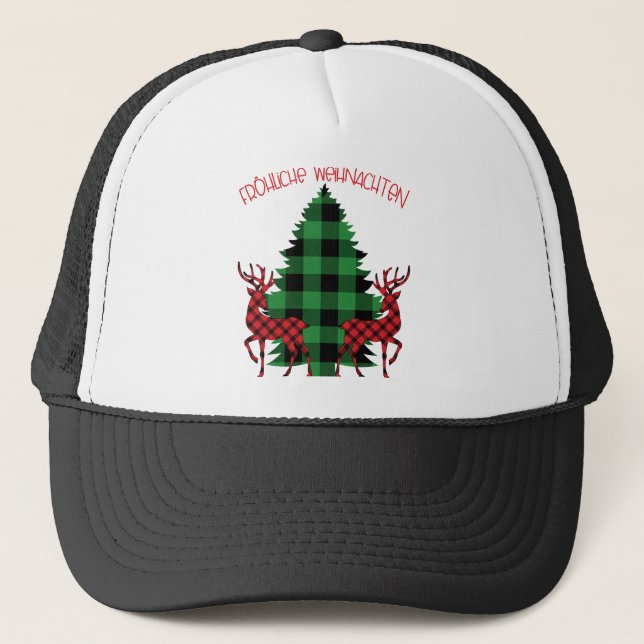 Deutsche Weihnachtsfeiertage aus Deutschland Mutte Truckerkappe (Vorderseite)