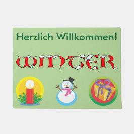 Deutsche Winter-Fußmatte Fußmatte