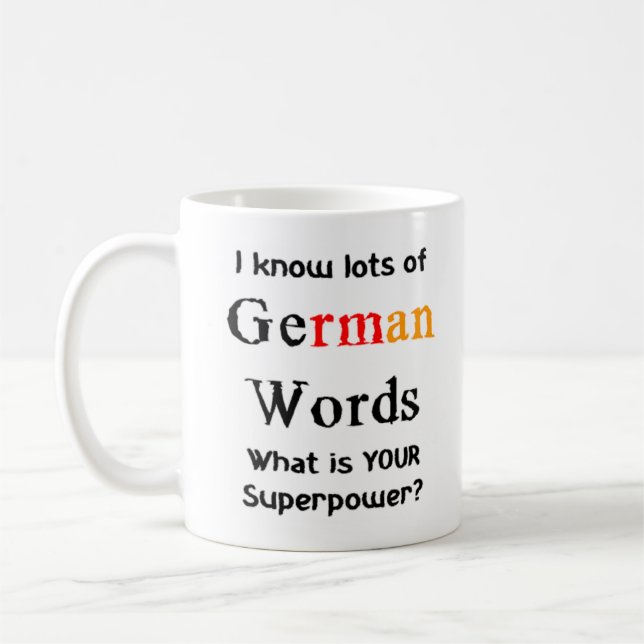 deutsche Wörter Kaffeetasse (Links)