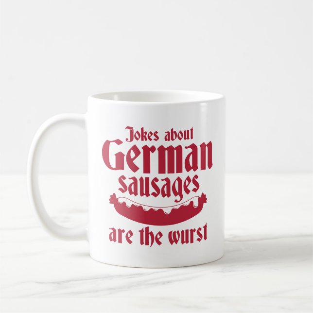 Deutsche Würste Kaffeetasse (Links)