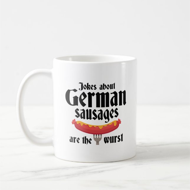 Deutsche Würste Kaffeetasse (Links)