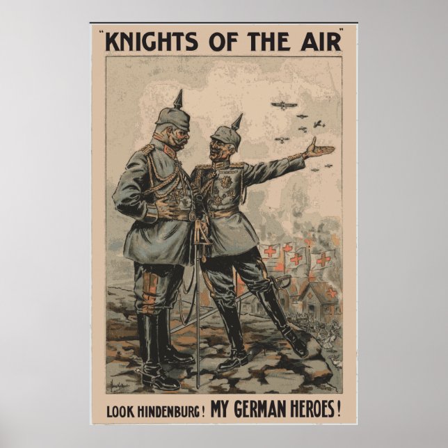 Deutsche WW1 Poster Knights of the Air (Vorne)
