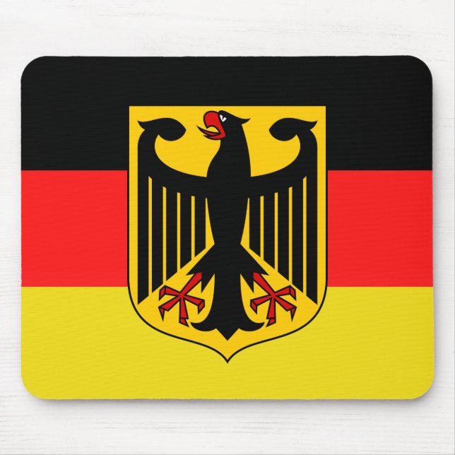 Deutscher Adler, deutsche Flagge Mousepad (Vorne)