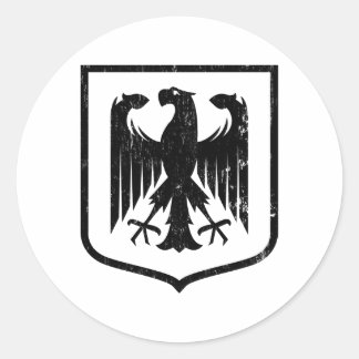 Deutscher Adler - Deutschland Wappen Runder Aufkleber