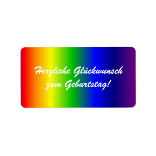 Deutscher alles- Gute zum Adressaufkleber