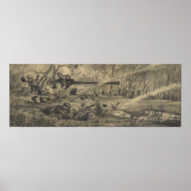 Deutscher Artilleriejäger Poster (Vorne)