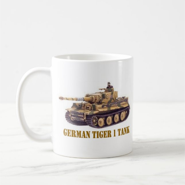 DEUTSCHER BEHÄLTER DES TIGER-1 KAFFEETASSE (Links)