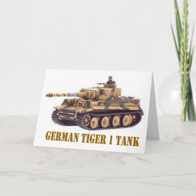DEUTSCHER BEHÄLTER DES TIGER-1 KARTE (Vorderseite)