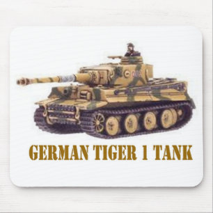 DEUTSCHER BEHÄLTER DES TIGER-1 MOUSEPAD