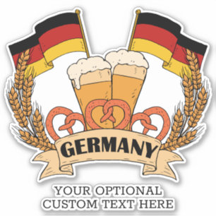 Deutscher Bieraufkleber Aufkleber