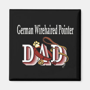 Deutscher Drahthaar Zeiger Papa Magnet