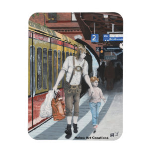 Deutscher Elfbahn-Trip Fantasy Kühlschrank Magnet