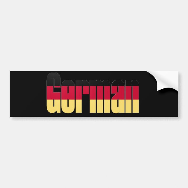 Deutscher Flaggen-Autoaufkleber Autoaufkleber (Vorne)
