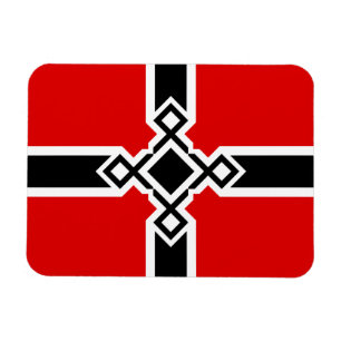 Deutscher Flaggen-Magnet - Rune-Kreuz Magnet