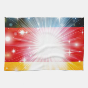 Deutscher Flaggenhintergrund Handtuch