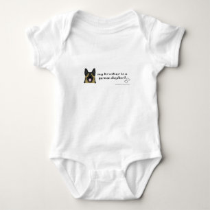 deutscher Hirte Baby Strampler