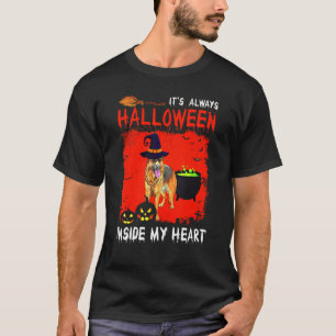 Deutscher Hirte Halloween in meinem Herzen T-Shirt
