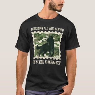 Deutscher Hirte K9, der alle ehrt, die nie F T-Shirt