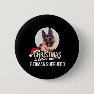 Deutscher Hirte - Weihnachten ist besser mit einem Button
