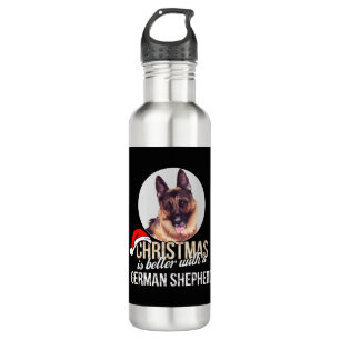 Deutscher Hirte - Weihnachten ist besser mit einem Edelstahlflasche