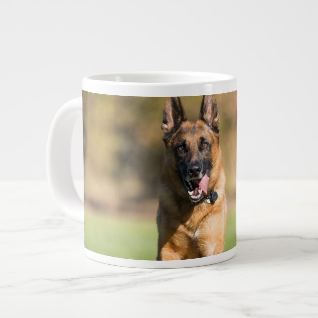 Deutscher Hirtenlauf Jumbo-Tasse (Vorderseite Links)