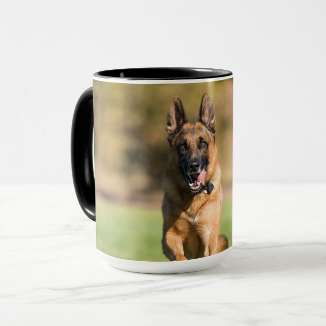 Deutscher Hirtenlauf Tasse (Vorderseite Links)