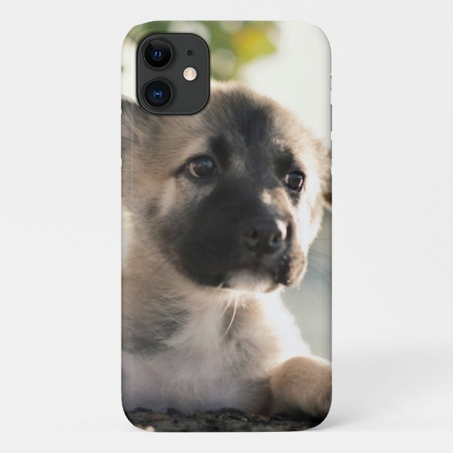 Deutscher Hirtenwelpe über Lecke Case-Mate iPhone Hülle (Rückseite)