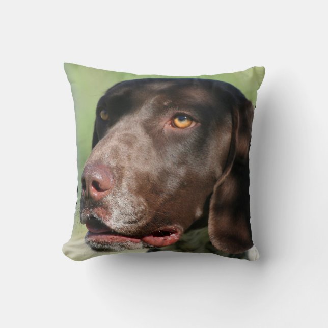 Deutscher Hund des kurzhaarigen Zeigers Kissen (Vorderseite)