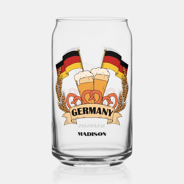 Deutscher individuelle Name Dosenglas (Vorderseite)