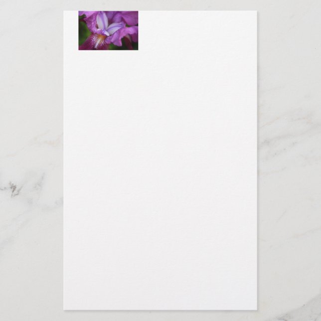 Deutscher Iris Briefpapier (Vorderseite)