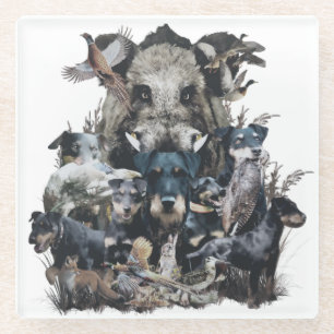 Deutscher Jagdterer Glasuntersetzer