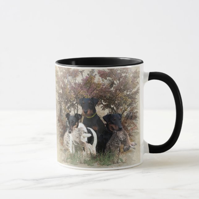Deutscher Jagdterer Platz Uhr Kaffee Mu Tasse (Rechts)
