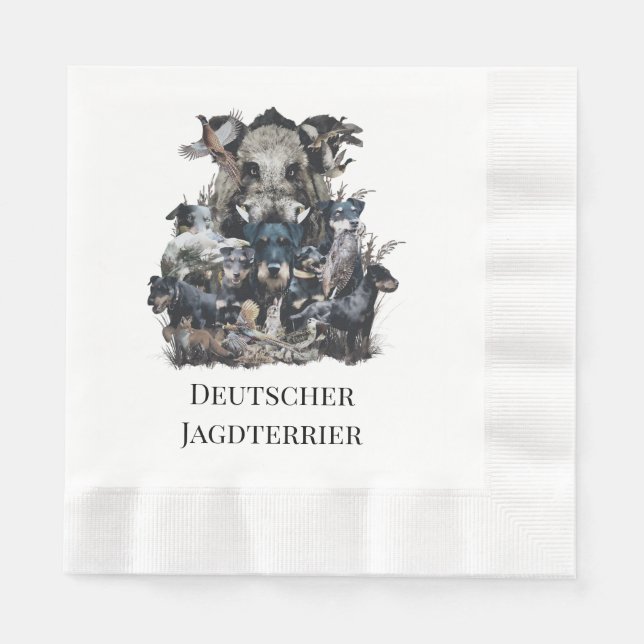 Deutscher Jagdterer Serviette (Vorderseite)
