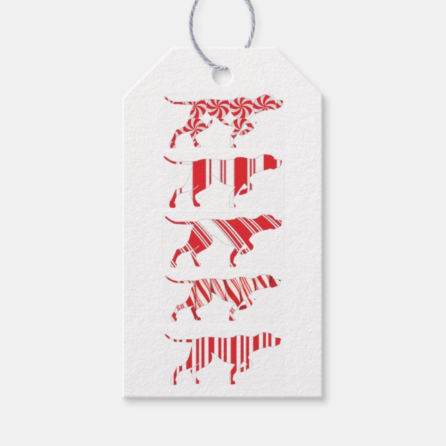 DEUTSCHER KURTHAIRED POINTER - Geschenketiketten,  Geschenkanhänger (Vorderseite)