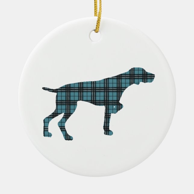 Deutscher Kurzfilm Weihnachtsbaum Keramik Ornament (Vorne)